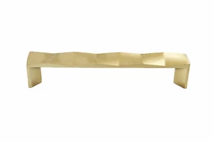 Satin Messing Schrank Hardware Ziehgriff 128 mm / 5" Lochabstand Modern Gold - Bild 1 von 4