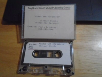 RARE PROMO Chrissy Steele CASSETTE TAPE Armed & Dangerous publishing 91 Headpins - Image 1 of 2