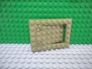 6 x 8 Frame GREY Castle Dungeon Trap Door Railway Gate Lego Hinged Train 