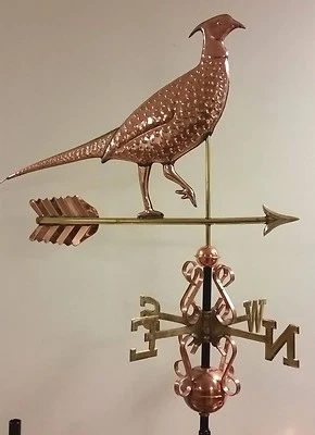 Beautiful unique Pheasent COPPER WEATHERVANE, COMPLETE/ mount,SHIPS FAST !!! - Image 1 of 3