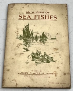 VINTAGE JOHN PLAYER & SONS AN ALBUM OF SEA FISHES CIGARETTE CARDS - Picture 1 of 7