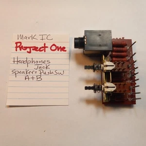 📈 PROJECT ONE⚡️ PUSH SWITCH BANK LAUTSPRECHER KOPFHÖRER ⚡️ MARK IC STEREO RECEIVER - Bild 1 von 5