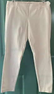 NWT $98-MAX STUDIO Trouser/Pants, Ankle Length,Flat Front,Side Zip, White-Size 2 - Picture 1 of 7