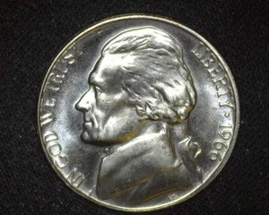 1966 JEFFERSON NICKEL BRILLIANT UNCIRCULATED SPECIMEN 65 ~D50 - Picture 1 of 2