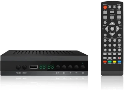 2025 Nuovo Decoder TV TDT DVB-T T2 H265 HEVC FTA Full HD PVR, USB, HDMI, SCART,  - Immagine 1 di 4