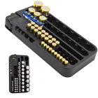  72 Various Sizes Holes Battery Organizer Storage Case with Removable Battery