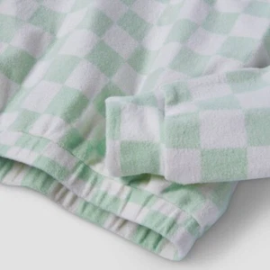 Art Class Mint Green & White Checkered Hoodie Size S Soft & Cozy for Kids - Picture 1 of 3