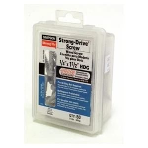 Simpson Heavy-Duty 1/4” x 1-1/2" Connector Screws 50ct. SDS1/4x1.5G-RC50 - Picture 1 of 1