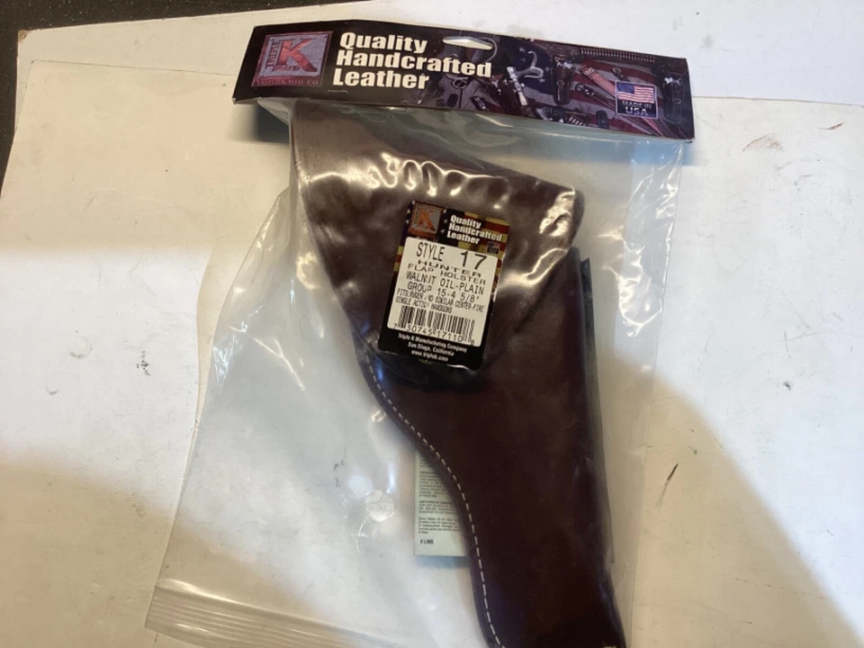 Triple K  Style 17 Flap holster Ruger Blackhawk or similar 4 5/8 inch RH. NEW - Image 1 of 4