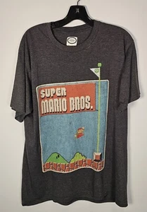 Nintendo Etiqueta Oficial Camiseta Hombre M Gris Año 2016 Super Mario Bros Licencia - Imagen 1 de 6