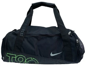 New Vintage NIKE Total 90 T90 M Sports Gym HOLDALL DUFFEL Bag BA4033 Black Lime - Picture 1 of 6