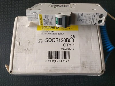 Square D B20 rcbo SQOR120BO3 AC type  - Image 1 of 2