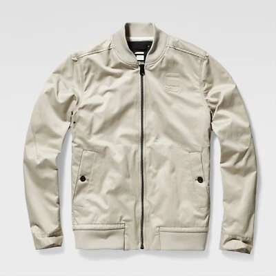 NWT Men's G-Star Raw Bronson Bomber Jacket Khaki Biege Zenvo Twill Size Large L - Image 1 of 4