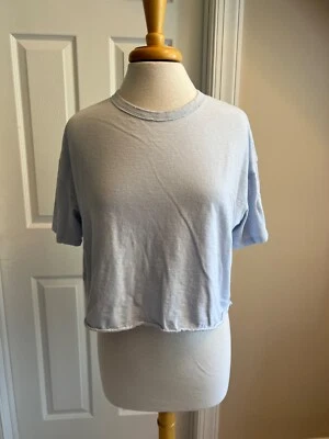 Top SLEEP/PJ - aerie - manga corta - azul claro - corto - tejido - mediano Foto 1 de 4