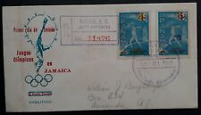 1962 Panama 9th Caribbean Games Registered Cover ties 2 Stamps cd Justo