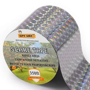 Bird Scare Tape Ribbon - 350ft x 2in Reflective Tape Rainbow Tape Products to... - Picture 1 of 8