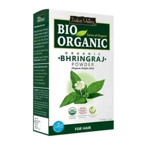 INDUS VALLEY Organic Bhringraj Powder for Hair , 100g - Picture 1 of 6