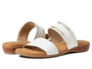 Walking Cradles Womens White Slip On Slide Sandals 6M - Picture 1 of 14