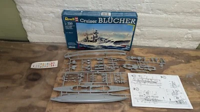 Vintage Revell Cruiser Blucher 5049 Model Kit 1/720 Complete  - Image 1 of 4