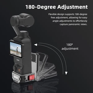 Magnetic Mount Bracket 180° Adjustable with Expansion Port For DJI OSMO Pocket 3 - Picture 1 of 17
