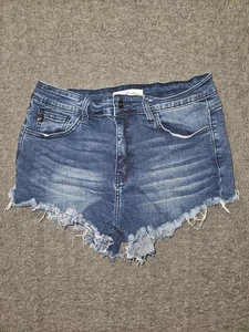 KanCan Shorts Womens 11/29 Denim Stretch Distressed Cutoff Frayed Hem KC6033D - Picture 1 of 8