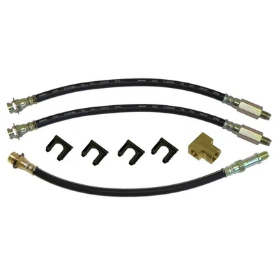 64 Pontiac Grand Prix conjunto de linha de mangueira flexível de borracha freio a tambor dianteiro traseiro - Imagem 1 de 4