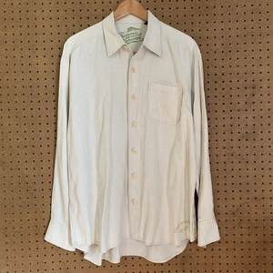 Tommy Bahama 100% Linen Button Down Shirt Mens Collared Plain White Relaxed XL - Picture 1 of 6