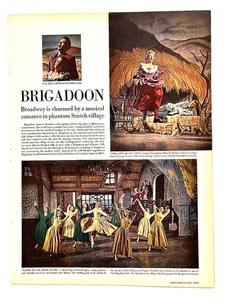 Cartel de arte de pared anuncio promocional Life 1947 artículo de Penn Railroad Brigadoon y arte - Imagen 1 de 3