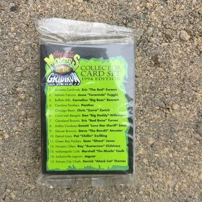 1994 Coca Cola Monsters of the Gridiron **FULL SET SEALED** Halloween Football - Image 1 of 4