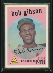 Bob Gibson 2014 Topps Framed Rookie Reprints Gold /25 #514 HOF - Picture 1 of 2