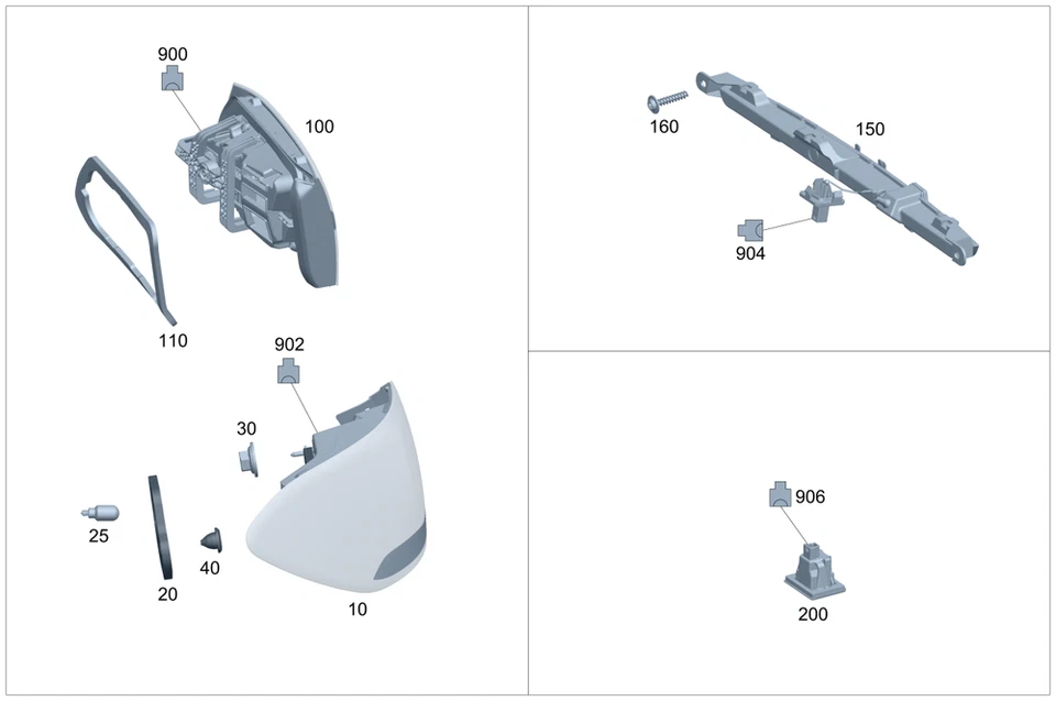 Combinación de lámpara trasera original Mercedes-Benz 253-906-34-03 Foto 1 de 1