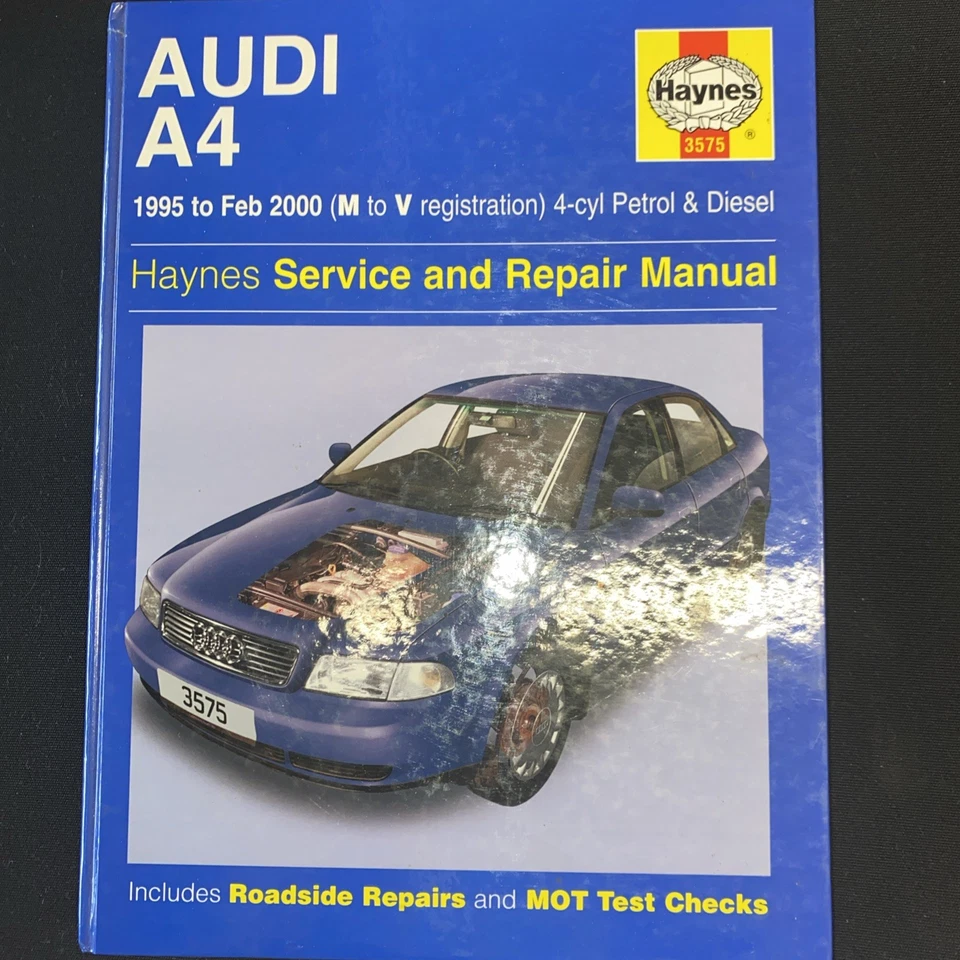 Audi A4 (4-cylinder) 1995 To 2000 (M To V) Service and Repair Manual HAYNES  - Image 1 of 1