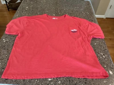 Camisa Liberty University Flames "Impresión 2 Caras y Bolsillo Frontal" Hombre 3XL Roja Foto 1 de 4