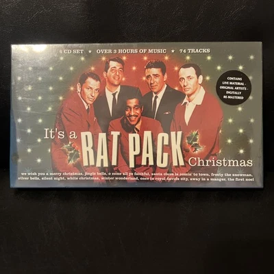 It's a Rat Pack Christmas 4 CD Set Sammy Davis Sinatra Dean Martin NEW/SEALED Foto 1 de 4