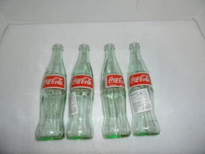 Coke Empty Mexican Glass Coca Cola Bottles Collectible Art & Crafts Lot of 4 - Picture 1 of 5