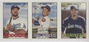 2016 Topps Heritage High Number Howie Kendrick Tony Kemp Edwin Diaz Rookie RC