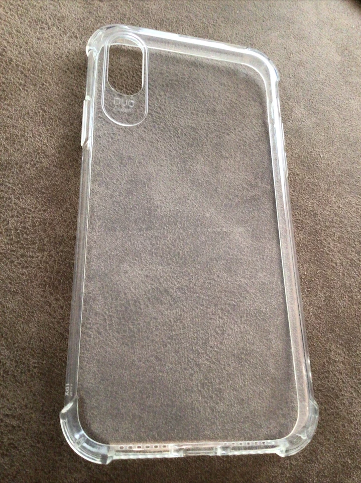 Clear Silicone Rubber Gel Protective Case Cover Skin For Apple iPhone X XS - Image 1 of 4