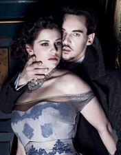 JONATHAN RHYS MEYERS - JESSICA DE GOUW - 10" x 8" Colour Photograph DRACULA 2013