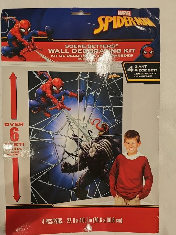 Spider-Man Webbed Wonder Scene Setter Wall Decoration Birthday Party Supplies - Image 1 of 4