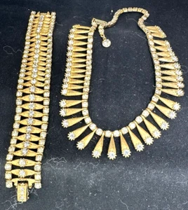 GABBIES ON THE AVENUE Formal Set Necklace & Bracelet NOSWB Vintage M-5884! - Picture 1 of 4
