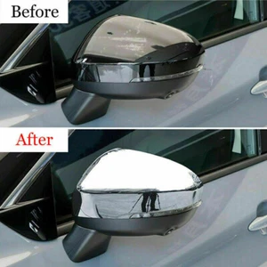For Nissan Rogue/X-Trail 2021-23 Chrome Rearview Mirror Side Molding Trim Cover - Picture 1 of 8