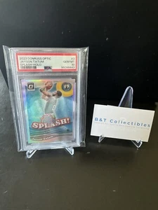 2023 Donruss Optic Jayson Tatum #3 SPLASH HOLO PSA 10 GEM MT Celtics - Picture 1 of 2