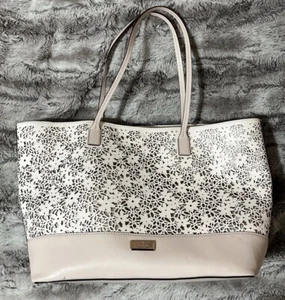 Kate Spade Designer Bradford Court Floral Beige White And Pink Womens Purse - Picture 1 of 17