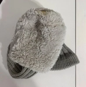Vintage 1 Wood Golf Club Head Cover Gray Plush Fuzzy Sock Fair Condition - Picture 1 of 4