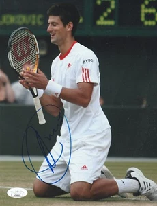 NOVAK DJOKOVIC SIGNED 8X10 PHOTO W/PROOF JSA AUTHENTICATED C - Picture 1 of 2