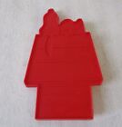 Vintage Hallmark Snoopy Cookie Cutter Peanuts Doghouse Red Plastic
