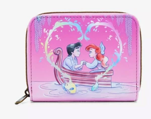 Loungefly Disney The Little Mermaid Kiss The Girl Mini Zipper Wallet NWT - Picture 1 of 3