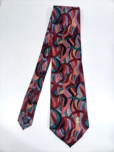 Christian Dior Monsieur Multicolor Abstract Tie Men's Polyester Logo USA EUC - Picture 1 of 5