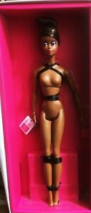 SILKSTONE BEST TO A TEA A.A BARBIE NUDE ARTICULATED  DOLL, STAND NIB GOLD LABEL