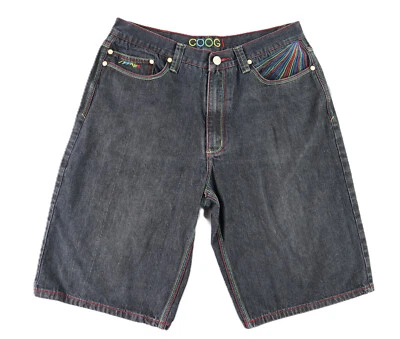 Pantalones Cortos Patinadores COOGI US Para Hombre 36 x 15 Negros Lavados Sueltos Dragón Foto 1 de 4